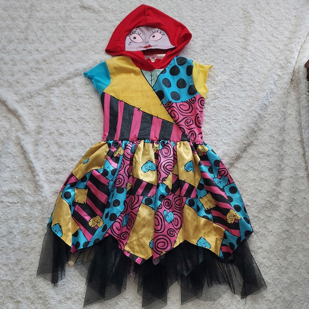 Disney Sally Hooded Halloween Costume with Patchwork Design Youth 7/8